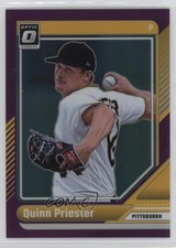 2024 Panini Donruss Optic Purple Prizm 10/49 Quinn Priester #78 0q1p