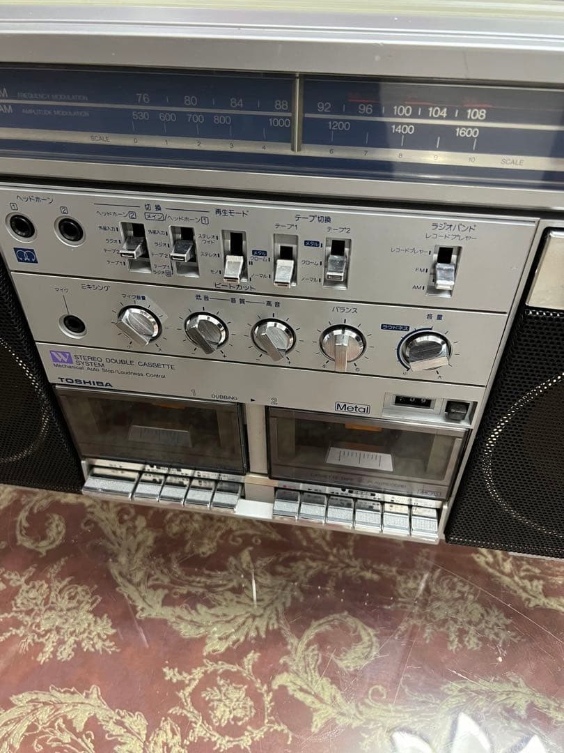TOSHIBA RT-S87 1980 BOMBEAT VINTAGE RADIO CASSETTE BT EQ TESTED