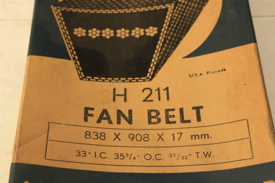 Fan Belt Vintage Hevea Brand H211 Size 17x838x908 for ALFA ROMEO FIAT NSU VOLVO - Image 3 of 4