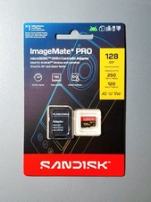 SanDisk 128GB ImageMate PRO microSDXC Card 250MB/s 4K U3 V30 A2 - NEW