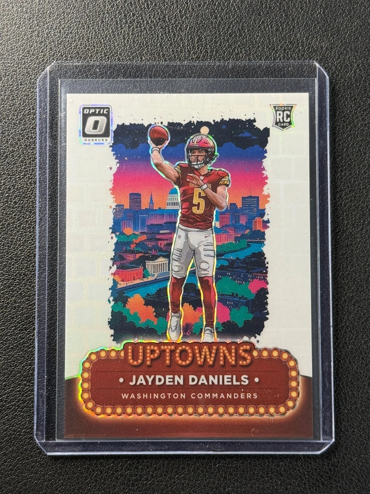 Jayden Daniels Panini Donruss Optic Uptowns #2 White Pandora