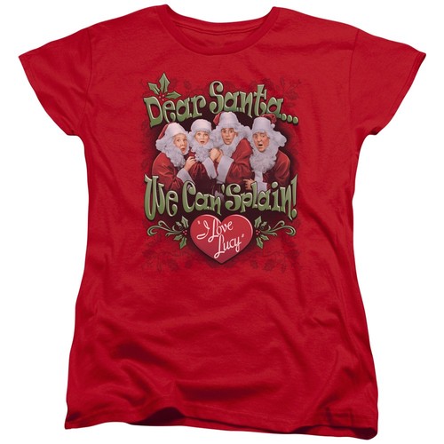 I Love Lucy "Dear Santa" Damen T-Shirt - Bild 1 von 3