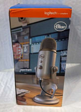 BLUE Yeti for creators USB Condenser Microphone, Silver
