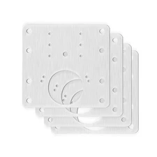 10Pcs Cabinet Hinge Repair Plate Kit Kitchen Cupboard Door Hinge Mounting Plate