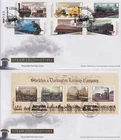 GB FDC 2025 PAIR STEAM LOCOMOTIVES STAMPS & MINIATURE SHEET PAIR of FDC's x 2