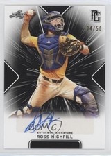 2021 Leaf Perfect Game National Showcase Black 34/50 Ross Highfill Auto 8d2