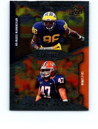 Mario Manningham / J Leman #247 2008 Upper Deck Draft NM+ - Bild 1 von 2