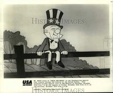 1989 Press Photo Mr. Magoo stars in comic film "Uncle Sam Magoo" - lrp41386
