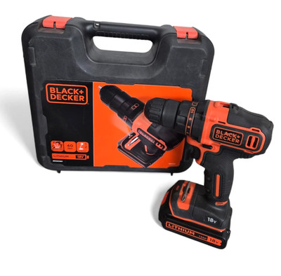 Black&Decker BDCDD186K 18V 2-Gang Akku Bohrschrauber Akkuschrauber