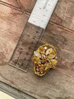 Vintage Brooch, Amber Stones, Moonstones — photo 7