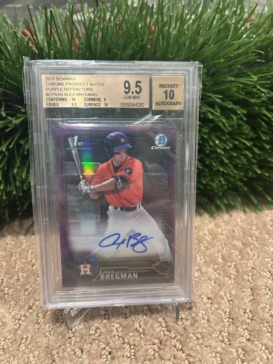 Bowman Alex Bregman Baseball Sports Trading Cards & Accessories