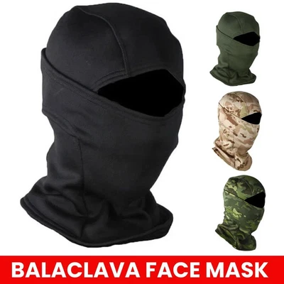 Balaclava Winter Face Mask Cycling Thermal Fleece Hood Cap Ski Hat Neck Warmer - image 1 of 4