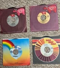 RARE LOT 7" vinyl Rock Prog New Wave 45's including DAVID BOWIE all w/orig slvs
