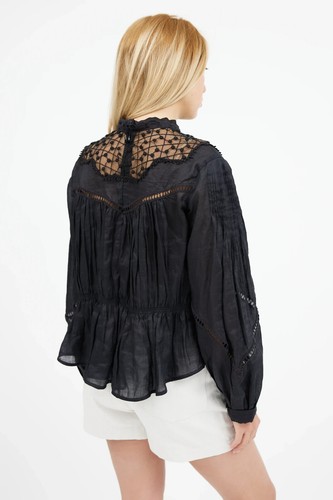 Isabel Marant Damen Smocks Bestickt Samantha Spitzenbluse Tunika Top M 38 - Bild 4 von 15