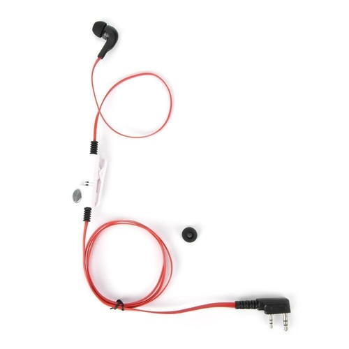 2 Pin Earphone PTT Mic Two Way Radio Noodle Headphone Cord for Kenwood Baofeng - Zdjęcie 14 z 16