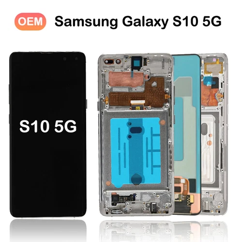 OEM LCD Display Bildschirm Touch Digitizer für Samsung Galaxy S10 G973 mit Rahmen USA - Bild 2 von 31