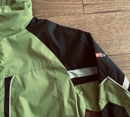 Columbia Winter Green Ski Jacket Hooded Waterproof Hiking Size Youth 18/20 - Picture 4 of 7