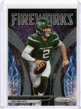 2021 Panini Prizm Zach Wilson Fireworks RC #F-22 New York Jets