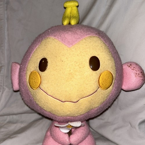 Chi Chai Monchan Plüschtier Sanrio Nakajima rosa 12 Zoll Affe Blume 2004 2005 - Bild 2 von 6