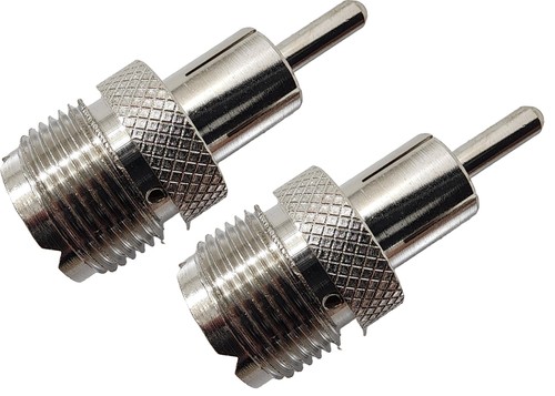 2 Stück Firestik AR-2 CB Radio Koax Adapter PL-259 auf Motorola AM/FM Radio Pin Stecker - Bild 1 von 6