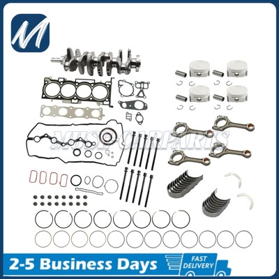 For Hyundai KIA 2.4L Engine Overhaul Rebuild Kit & Crankshaft & 4X Con Rods G4KE