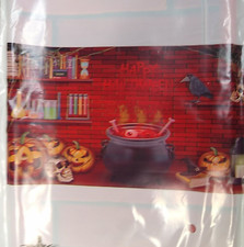 Halloween Decor Wall Mural Haunted House Scene Setter 42 X 72 Inches New