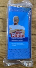 Mr. Clean Sponge Mop With Scrubber Refill Blu...