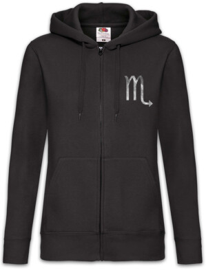 Zodiac Sign Scorpio Damen Zipper Hoodie Star Sign Astrology Horoscope