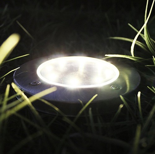 1/2/3/4 Packs 8 LED Solar Power LED Lights Road Driveway Dock Path Ground Step - Picture 8 of 11