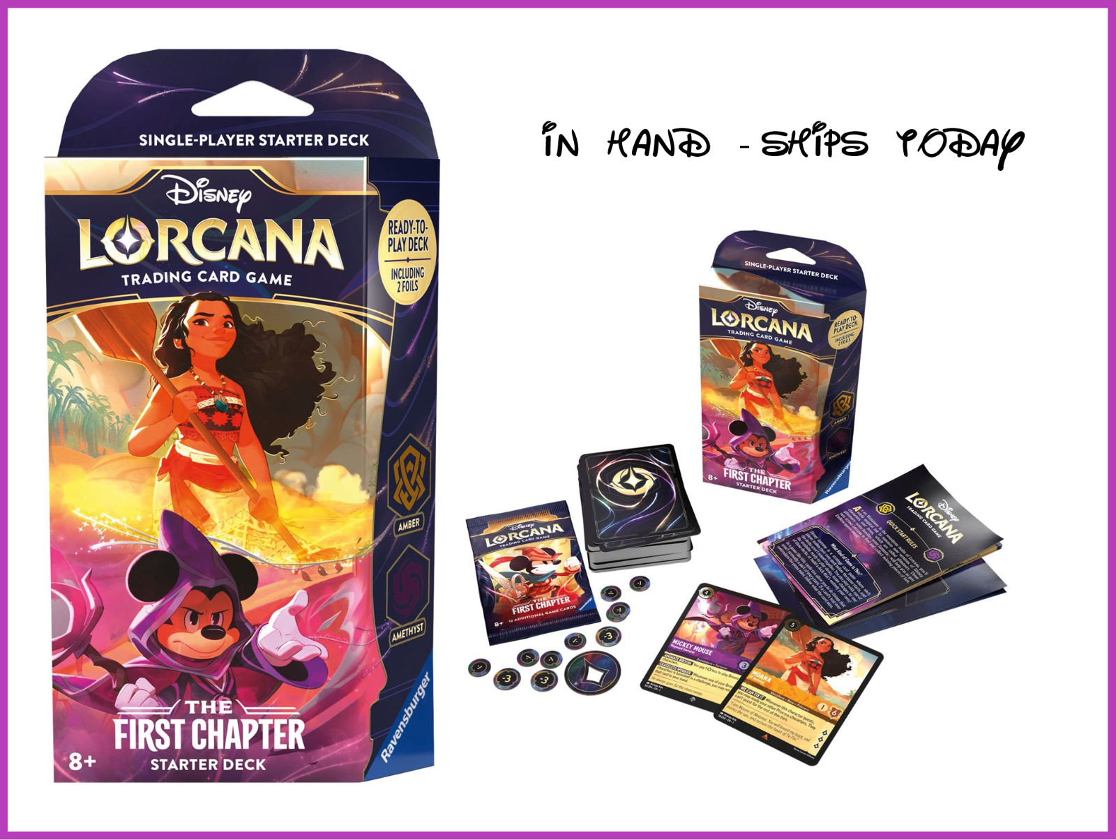 Carte à collectionner Ravensburger Disney Lorcana S2 Starter A 4 pièces -  Cdiscount Jeux - Jouets