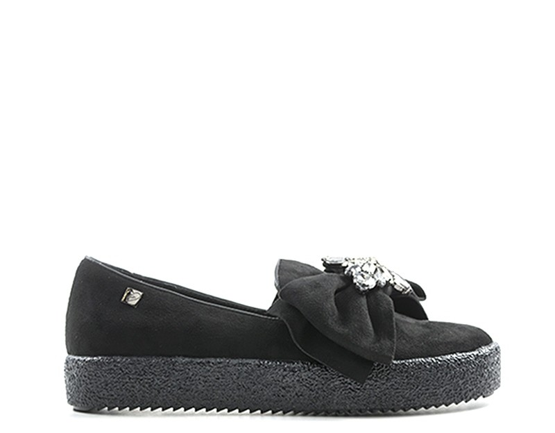 Schuhe BRACCIALINI Frau NERO Anwendungen Steine,Stoff 4105NE Schuhe BRACCIALINI Frau NERO Anwendungen Steine,Stoff 4105NE