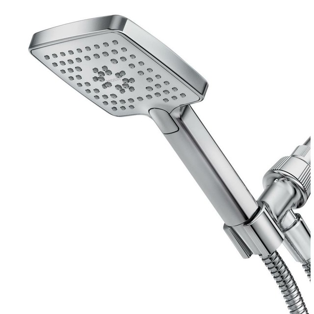 MOEN Shower Head 4 Inch Medium Flexible Wall Mount Single Chrome Square