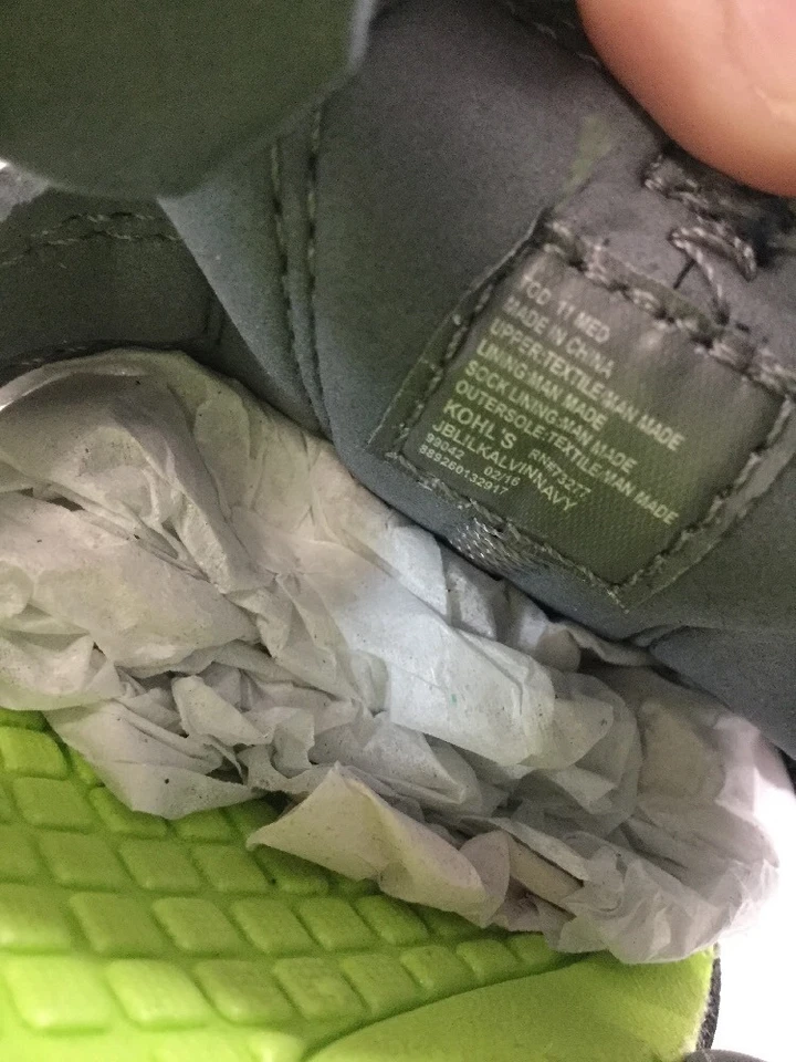 Sandalia deportiva Jumping Bean Boys punta cerrada azul marino/gris/lima niño pequeño 10M Foto 2 de 4