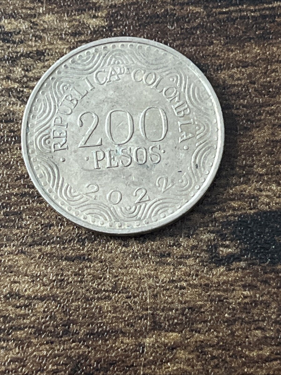 2022 Colombia 200 Pesos Copper-Nickel-Zinc Actual Coin TK8395* | eBay