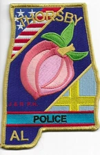 Thorsby Police, Alabama  (3.75" x 5.5" size) shoulder police patch (fire)