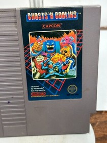 Nintendo NES Ghosts and Goblins Vintage Video Game Authentic