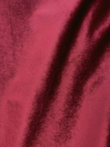 TELA DE TERCIOPELO PARA CORTINAS DE CORTINAS DE COLOR ROJO PROFUNDO (56 pulgadas) Se vende por yarda - Imagen 3 de 3