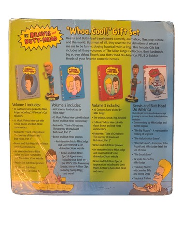 Beavis and Butthead Whoa Cool Box Set (sealed) Light Damage To Right Side - Picture 3 of 6