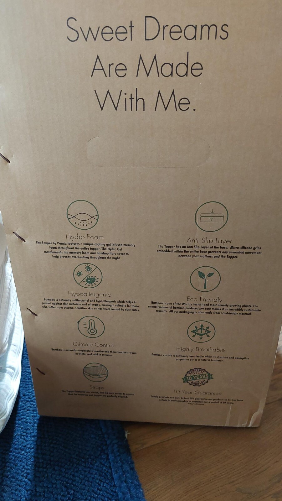 Panda Mattress Topper SuperKing White eBay