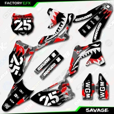 Gray & Red Savage Camo Graphics Kit fits 13-16 Kawasaki KXF250 KXF 250 Decal