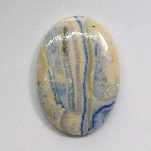 Blue Scheelite Stone Natural Scheelite Loose Cabochon Gemstone 41 Cts ME-7528 - Picture 2 of 3