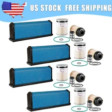 4x Air & Fuel Filter Kit For Freightliner DD13 DD15 DD16 PF9908 FS19915 AF27879