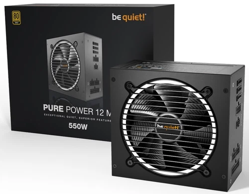 be quiet! Pure Power 12 M 550W 80 Plus Gold PC-Netzteil PCIe 5.1 Kompatibel