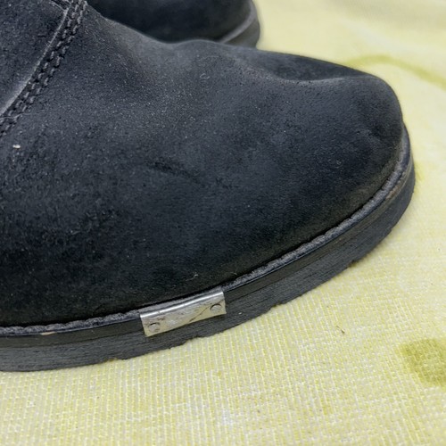Botas de motocicleta Diesel para hombre 10 negras sin cordones con hebilla lateral - Imagen 5 de 9