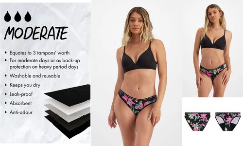 Bonds Period Undies Ultra Light Moderate Heavy Sizes 6 8 10 12 14 16 18 20 22 24 - Picture 28 of 51