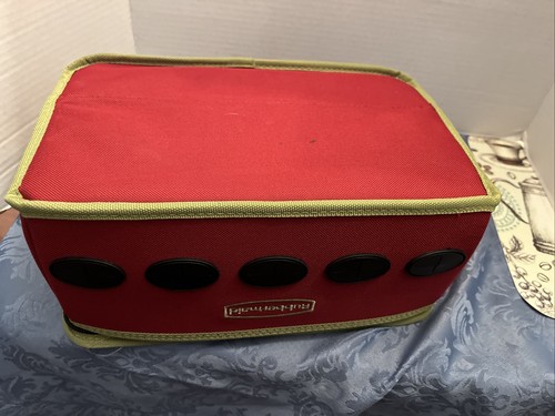 STURDY DURABLE RED ZIPPER POUCH RUBBERMAID VENTED LUNCH BAG WITH HANDLE - Picture 13 of 13