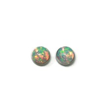 Tiny 4mm Ethiopian Opal Titanium Hypoallergenic Stud Earrings