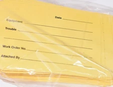 Lot of 34, NEW, Electromark, Part: 03-3471, Work Order, Service Tags, 50 Qty