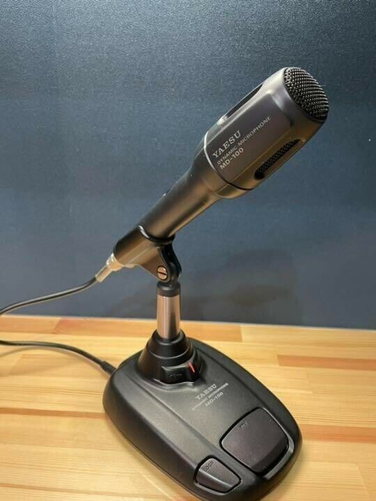 Yaesu MD-100A8X Dynamic Desktop Microphone Used from Japan Yaesu MD-100A8X Dynamic Desktop Microphone Used from Japan