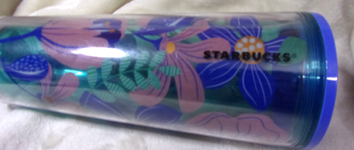 STARBUCKS 2020 Blue, Green & Pink Floral Tumbler Cold Cup 24oz Venti-NO STRAW! - Picture 3 of 6